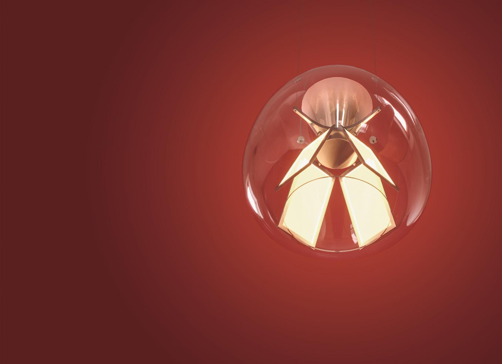 HARRY H. Direct light blown glass pendant lamp