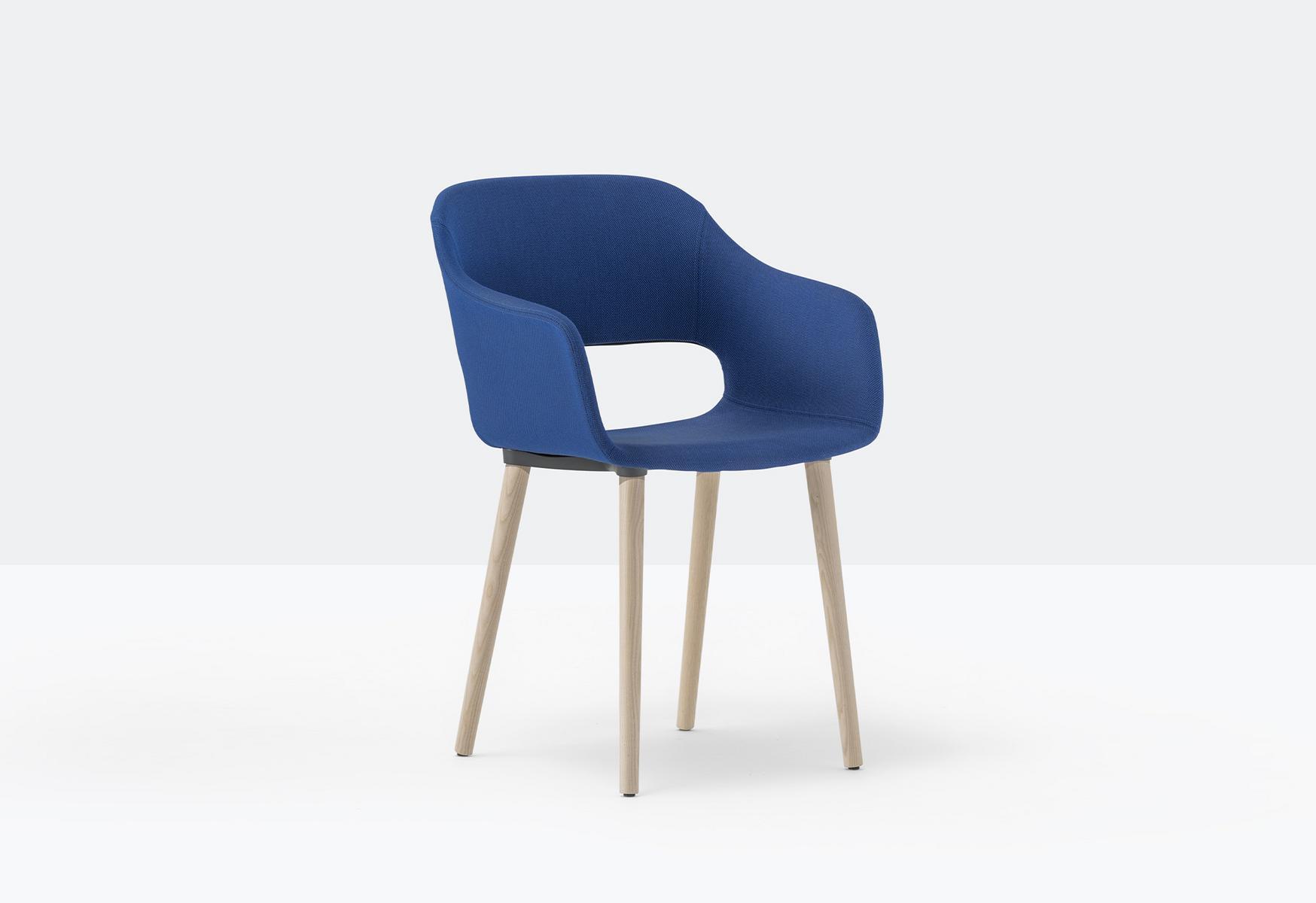 BABILA 2756 Upholstered fabric chair with armrests