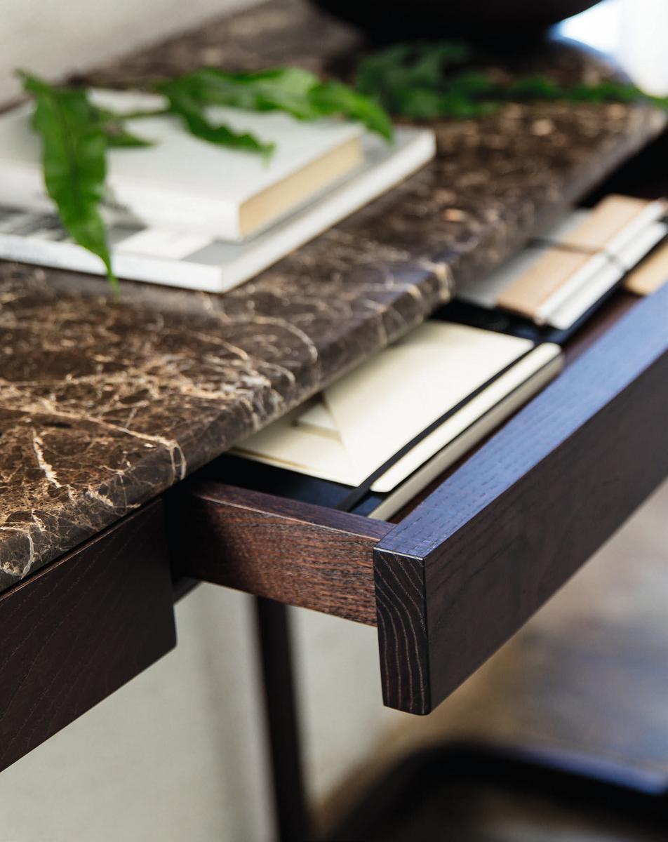 BLUSH Rectangular ash console table