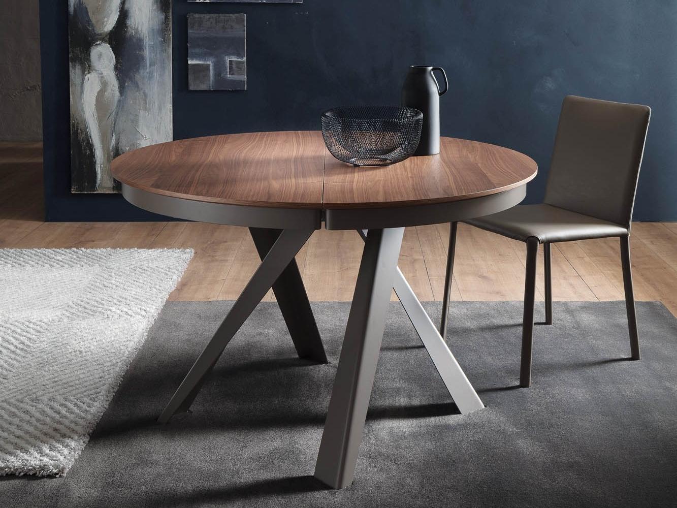 EMISFERO LEGNO Extending wooden table