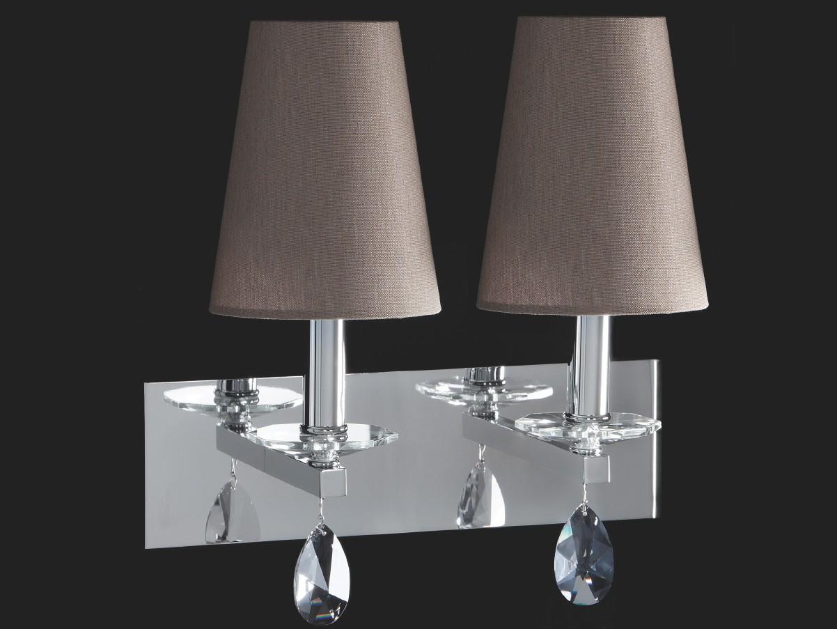 OTTAGONO Wall lamp with crystals