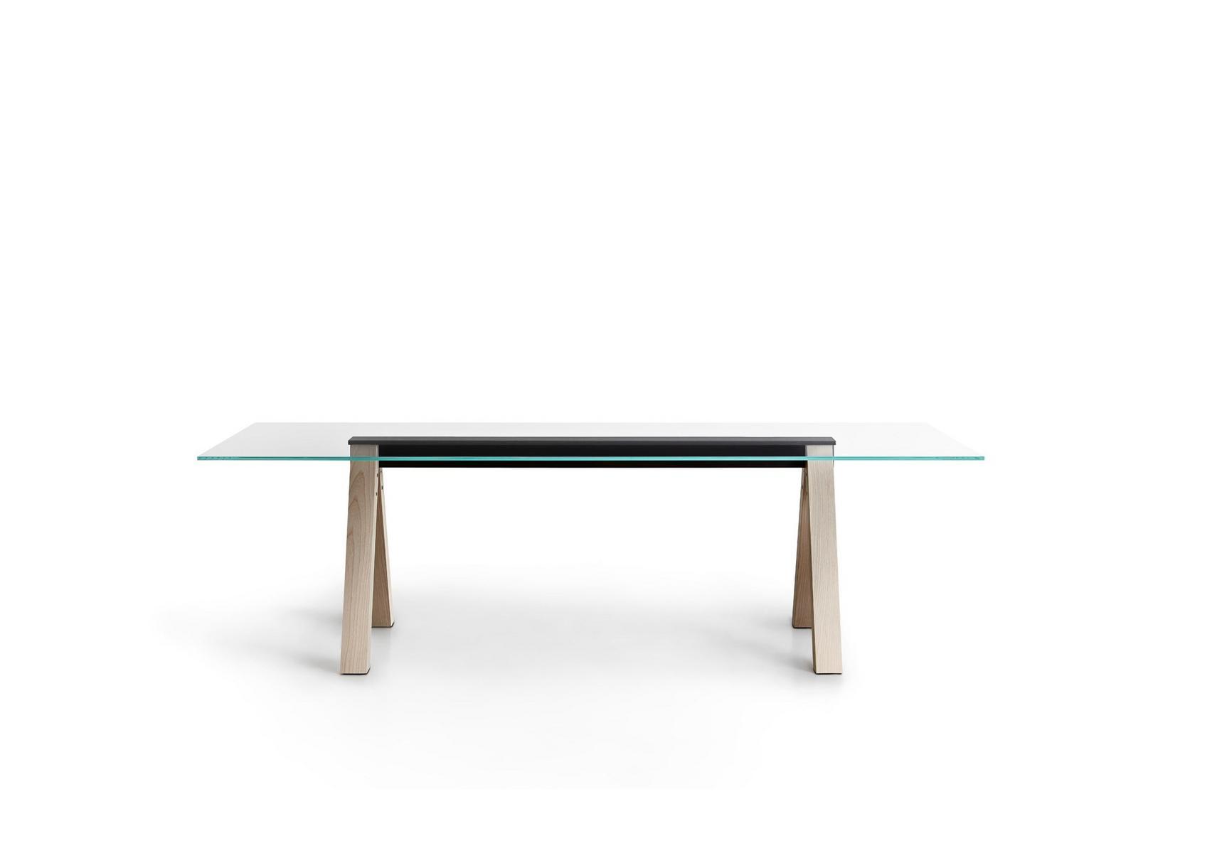 SESTO Rectangular glass table