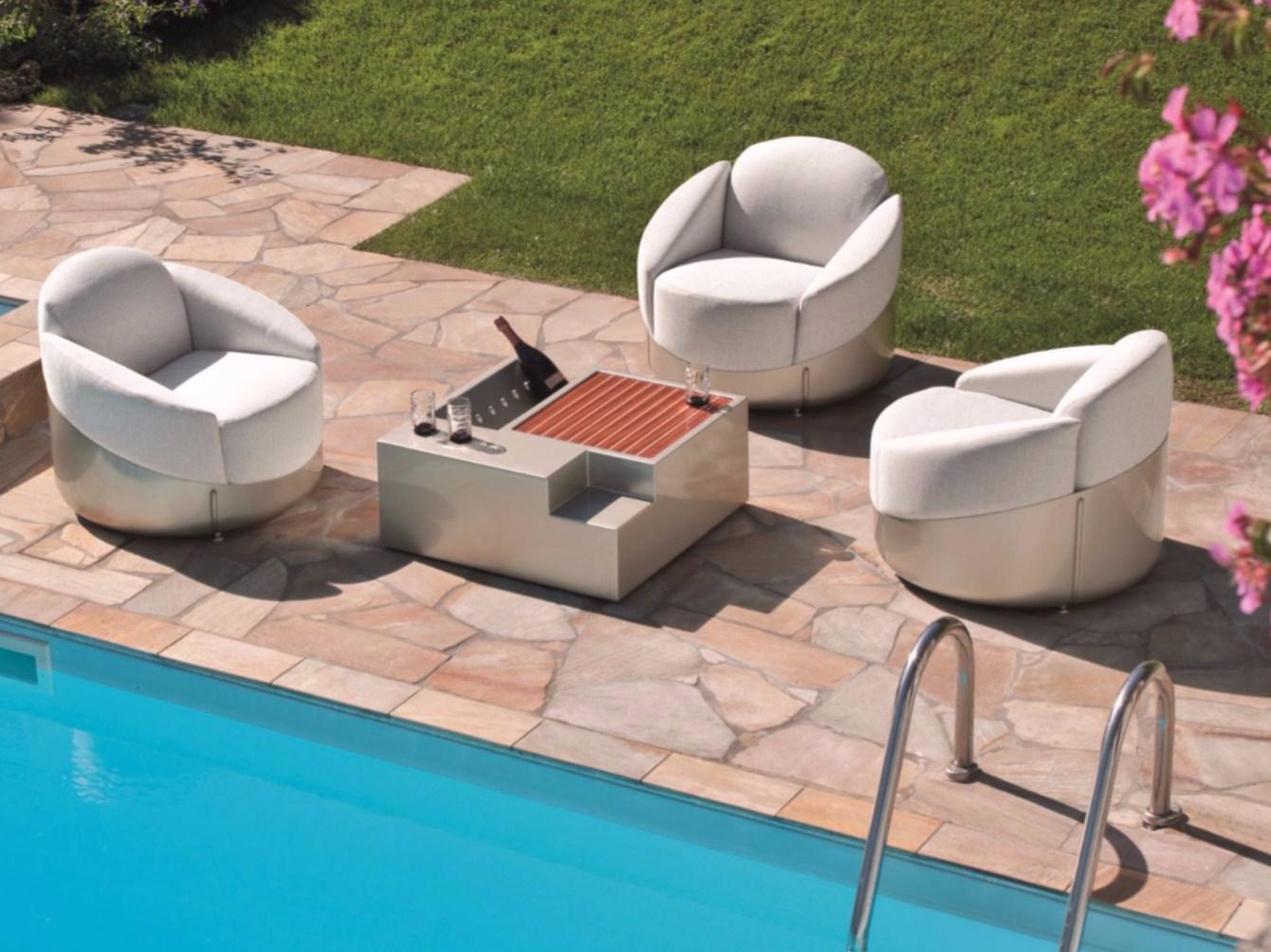 ASTREA Fabric outdoor armchair