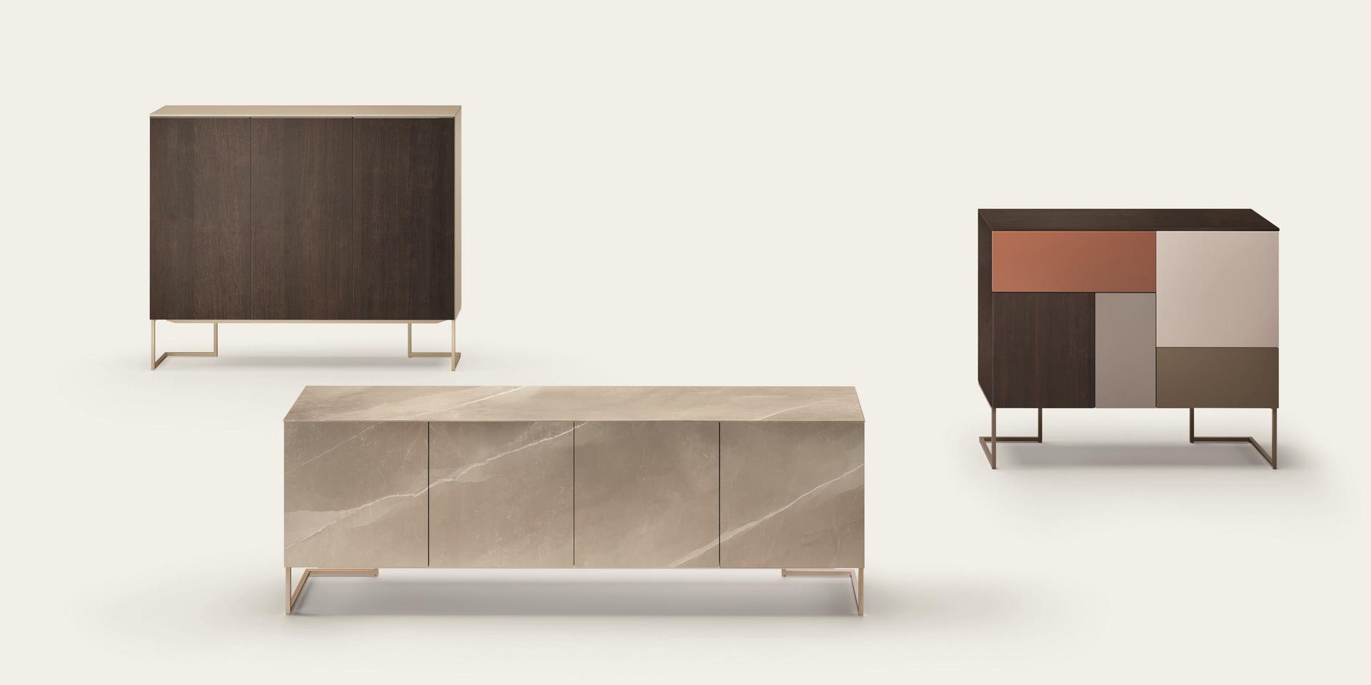GRAFICA Wooden sideboard with doors