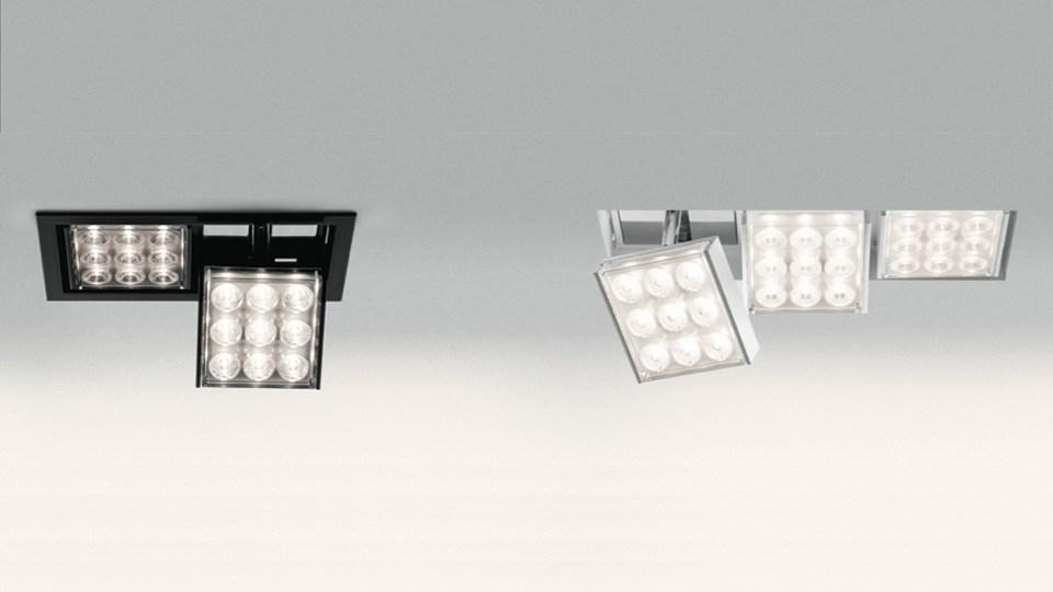 PAD 80 LED Ceiling adjustable aluminium