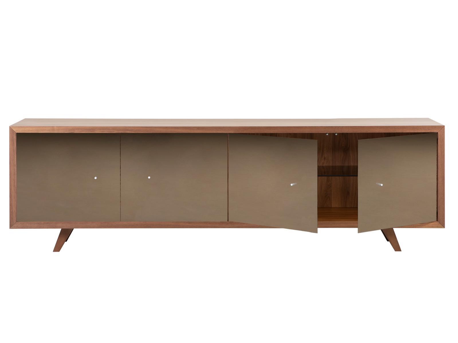 ATHENA Wooden sideboard with mirrored door