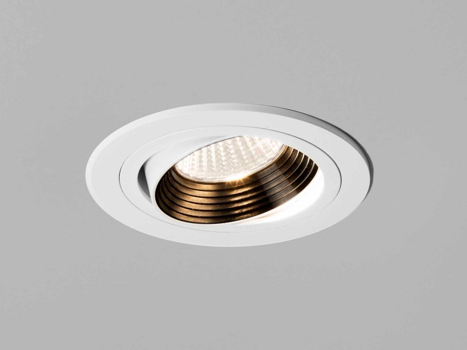 APRILIA ROUND LED adjustable recessed steel spotlight