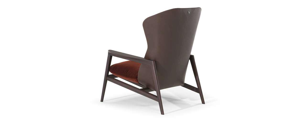 MARGARET High-back armchair with armrests