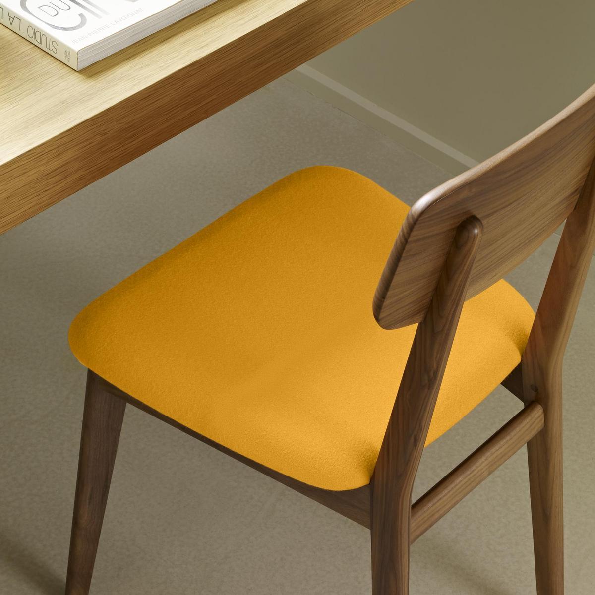 MARCELLA Walnut chair with integrated cushion