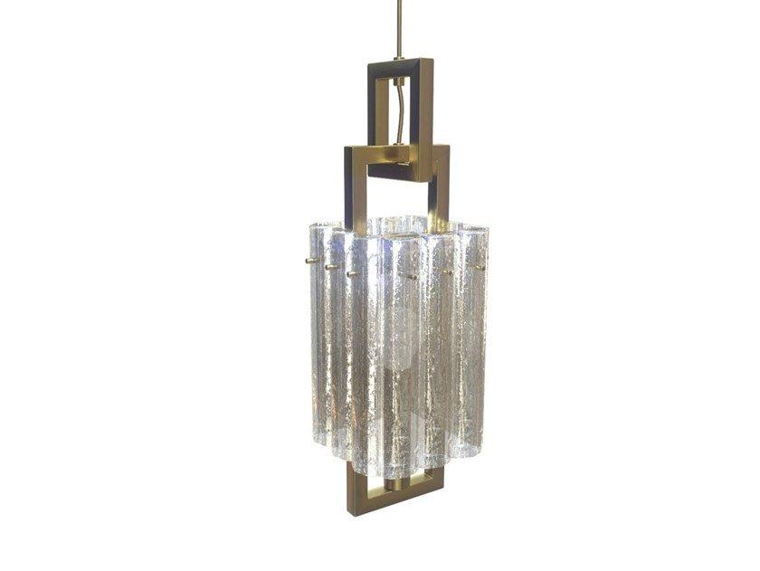 CREK S1 Suspension lamp in metal and glass