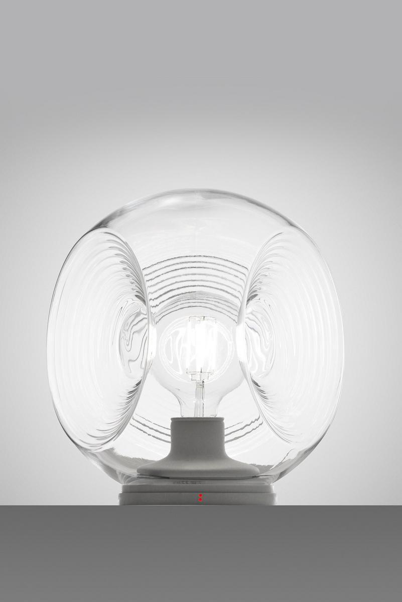 EYES Fluorescent blown glass table lamp