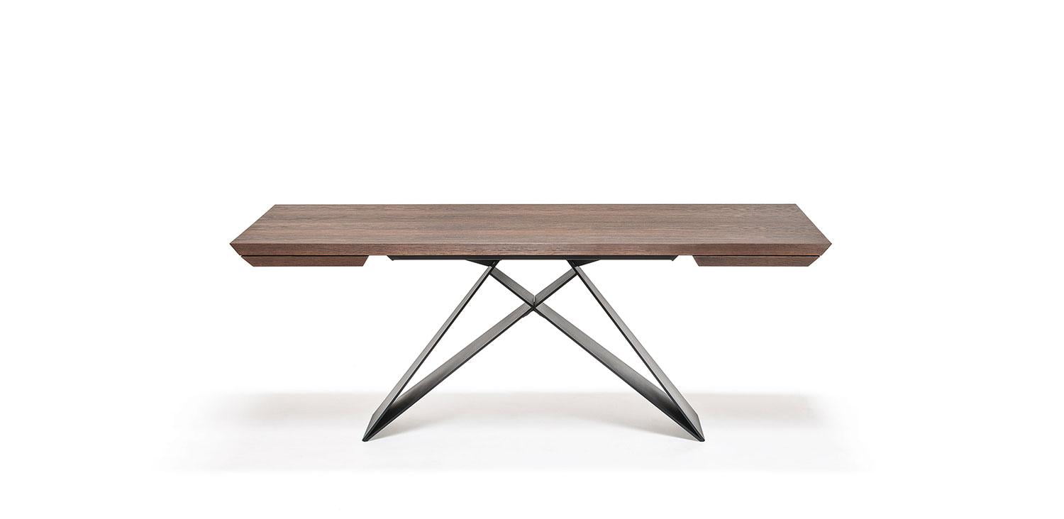 PREMIER WOOD DRIVE Rectangular veneer table