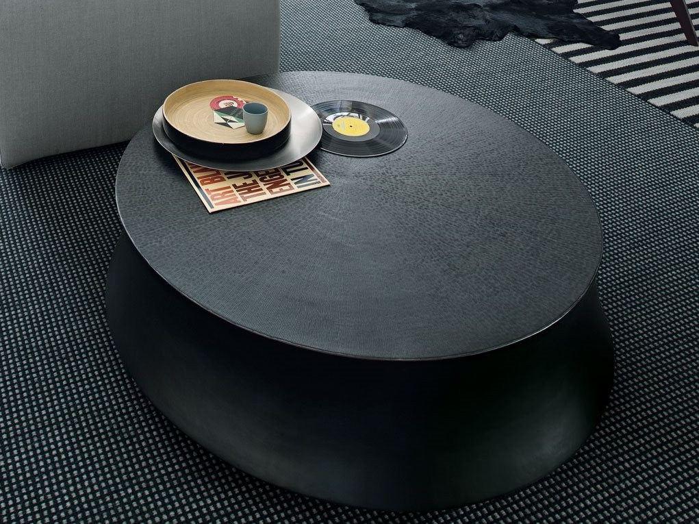 SOORI Low round coffee table for living room