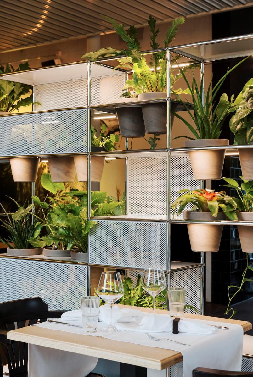 WORLD OF PLANTS FOR HALLER Sectional shelving unit