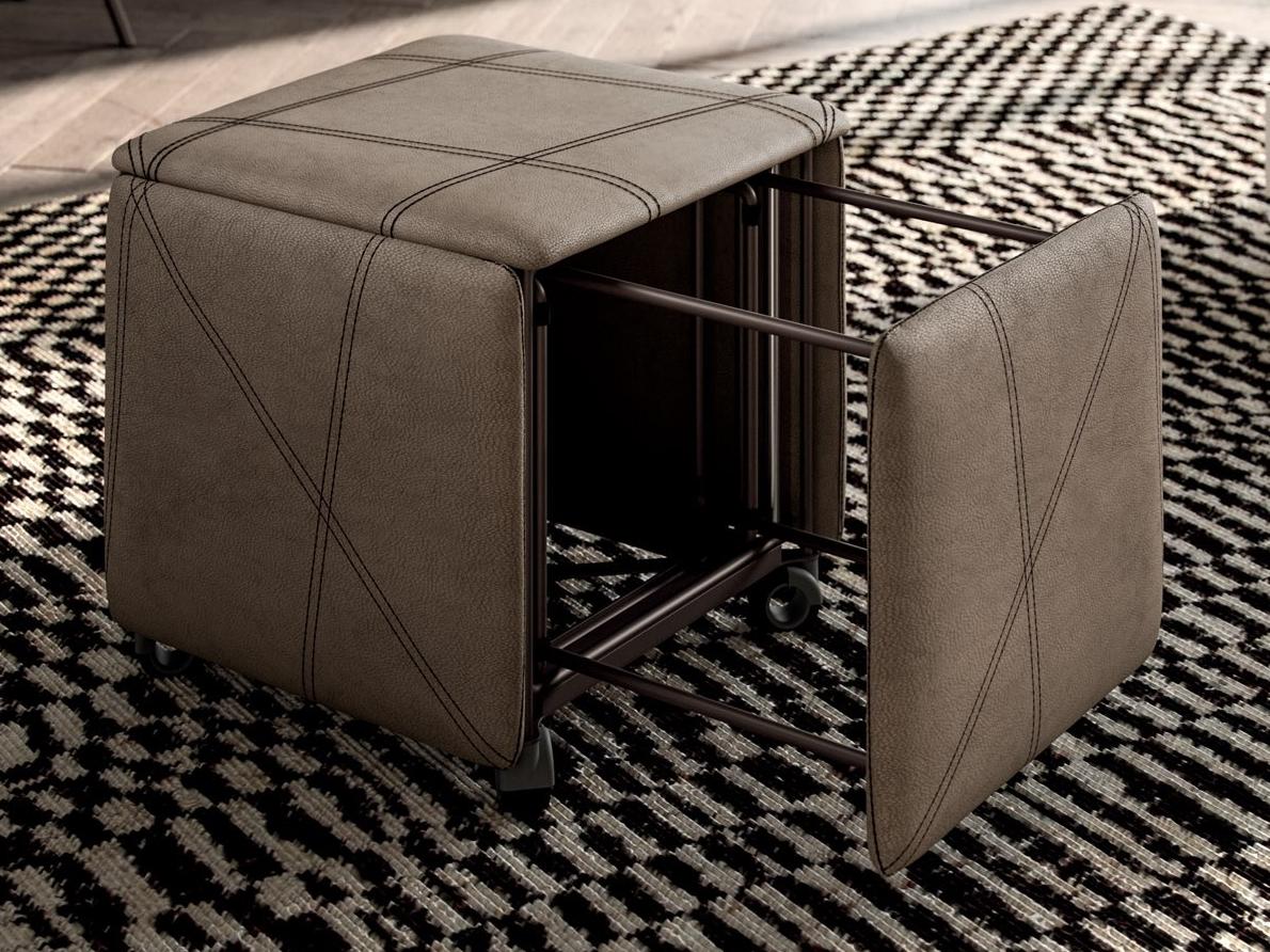 CUBIX Leather chair / pouf