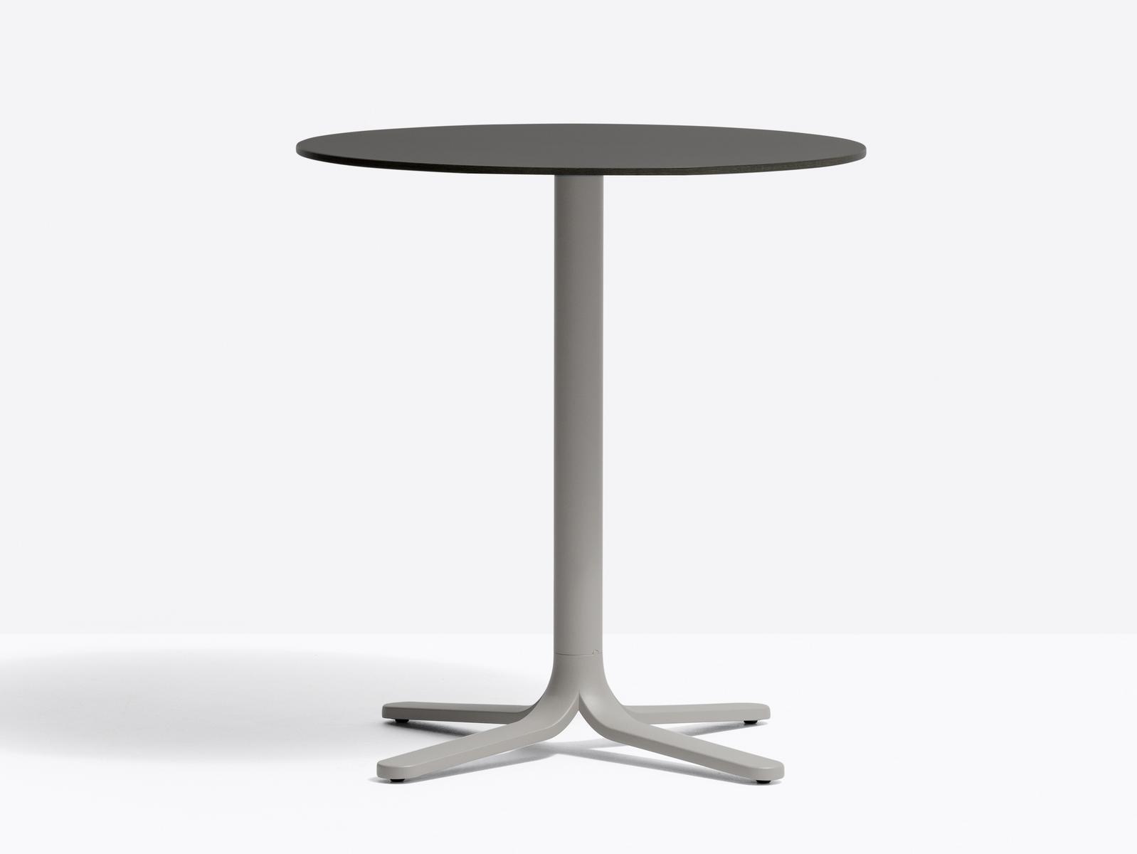 FLUXO 5460 Aluminium high table with 3-star base