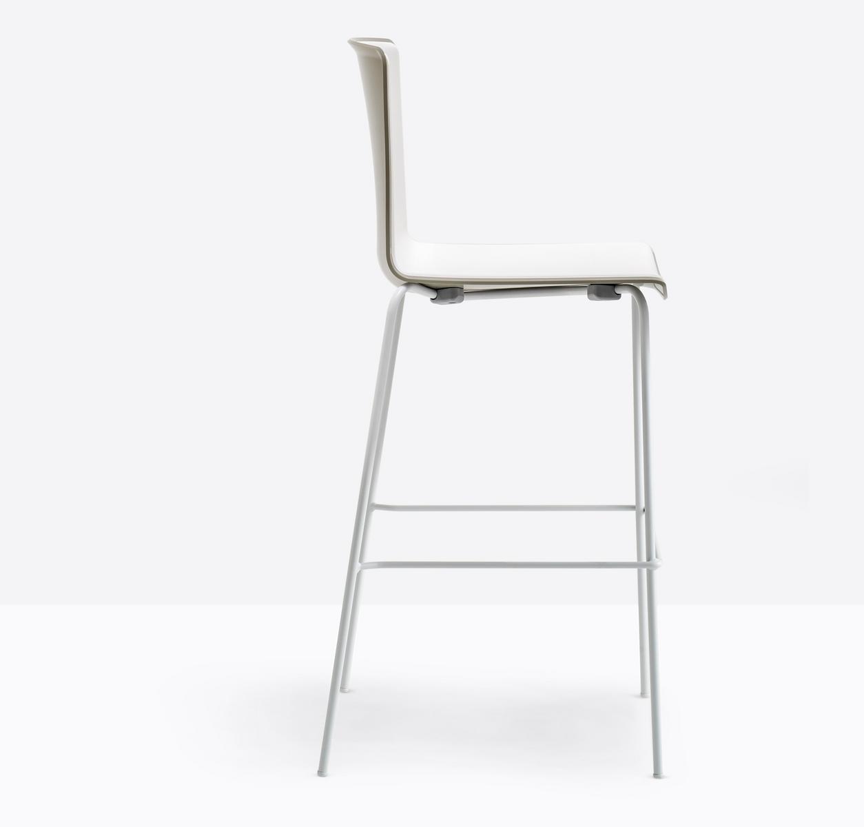 TWEET 896 High polypropylene stool with footrest