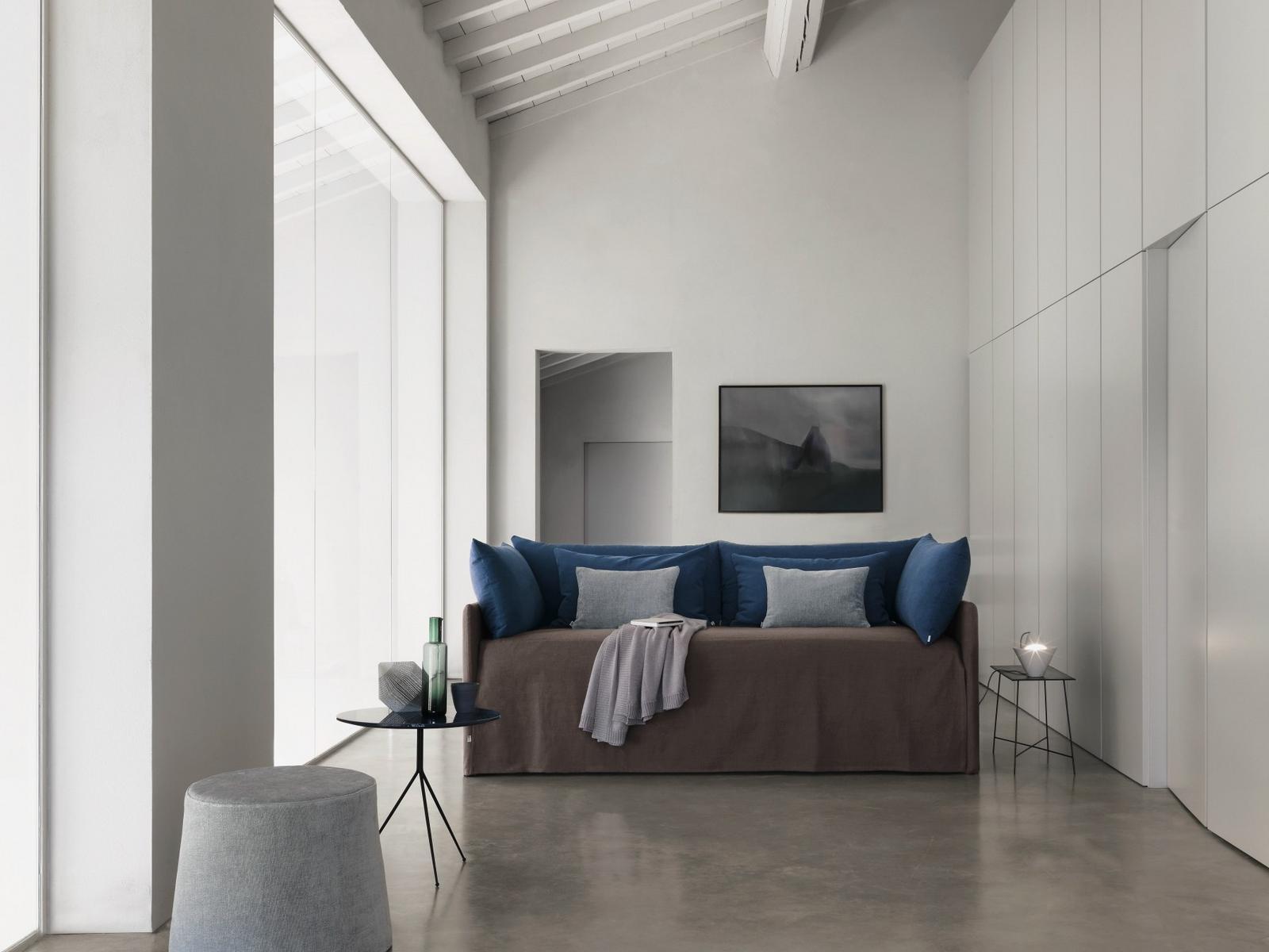 DUETTO Upholstered sofa bed with removable cover