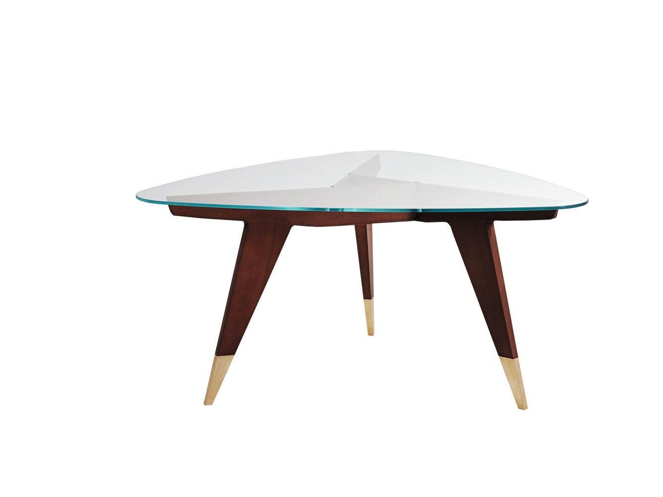 D.552.2 Wood and glass coffee table for living room
