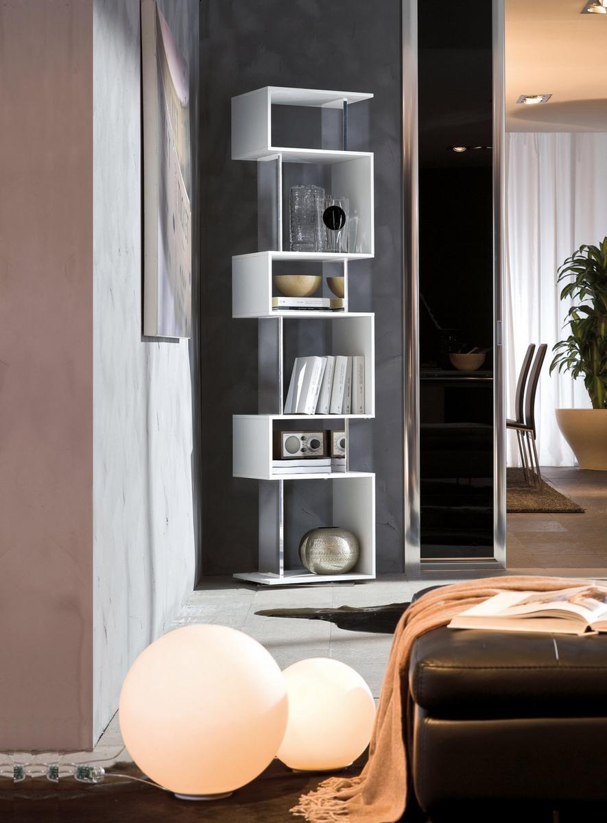 OSUNA Swivel wood and glass bookcase