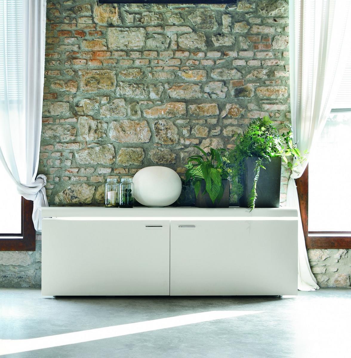 GOYA Melamine-faced chipboard sideboard with integrated lighting