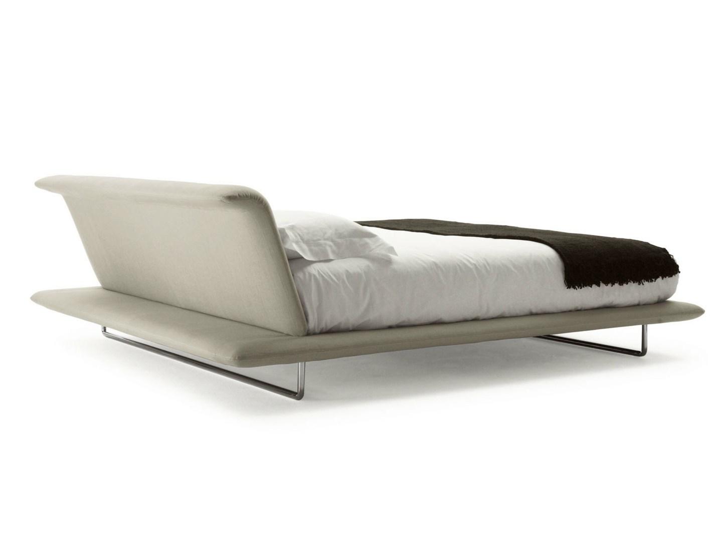 SIENA Fabric double bed with upholstered headboard