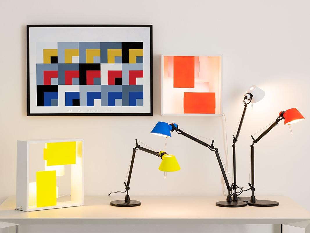 FATO BICOLOR Plate wall lamp / table lamp