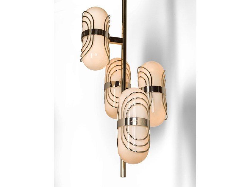 FLORO Direct light blown glass pendant lamp