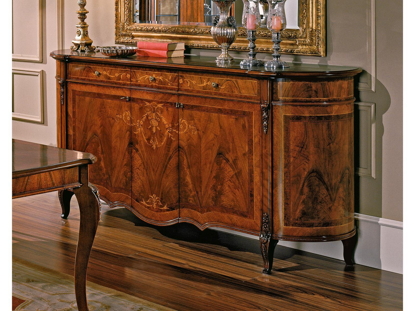 REGGENZA Wood veneer sideboard with doors