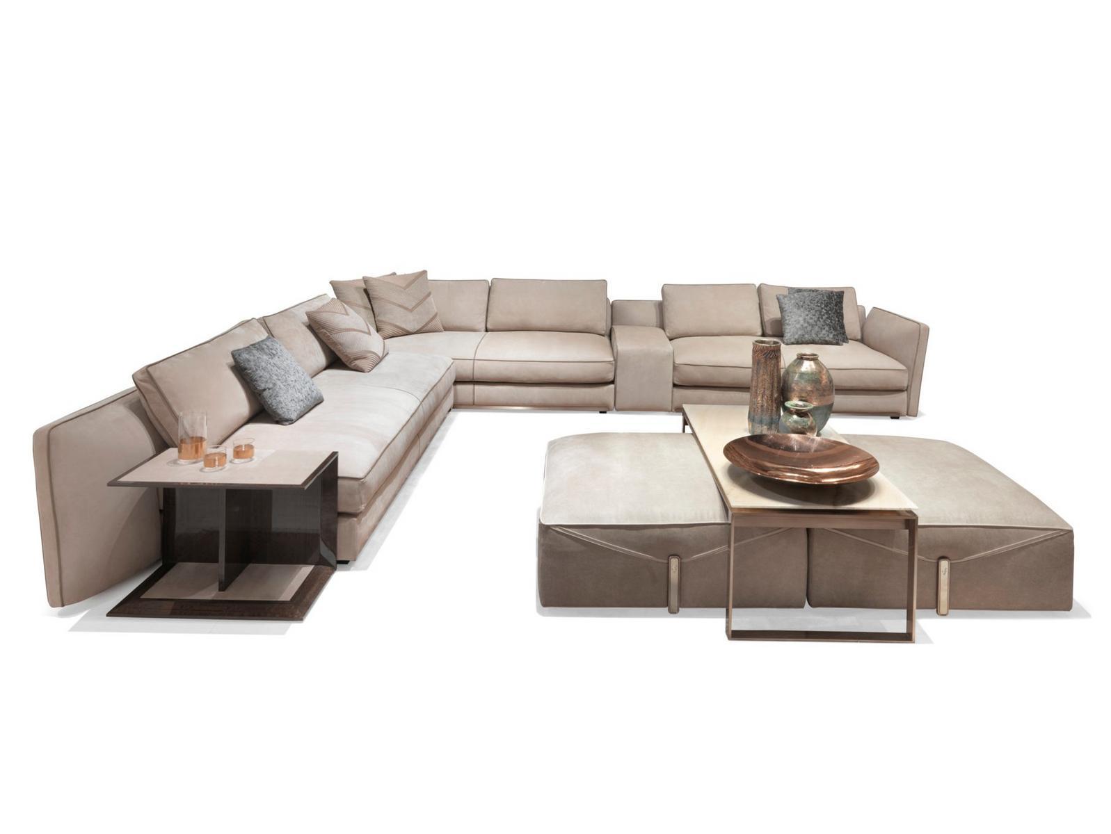 BASTIAN Corner sectional leather sofa