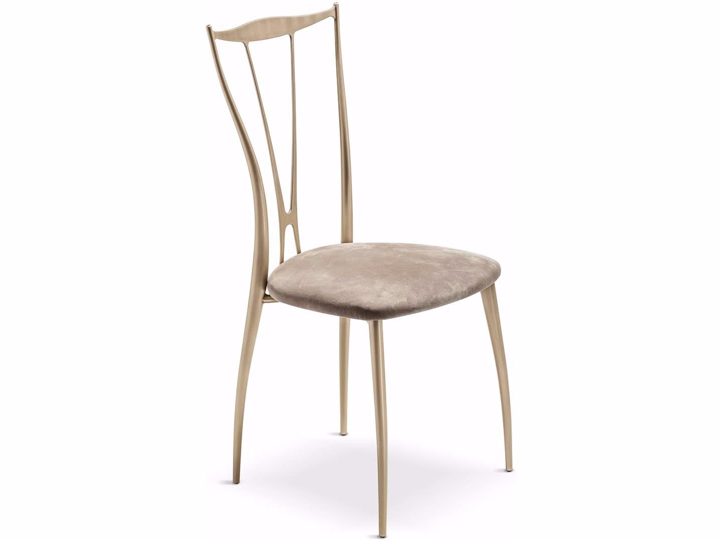 VILMA Iron chair with integrated cushion