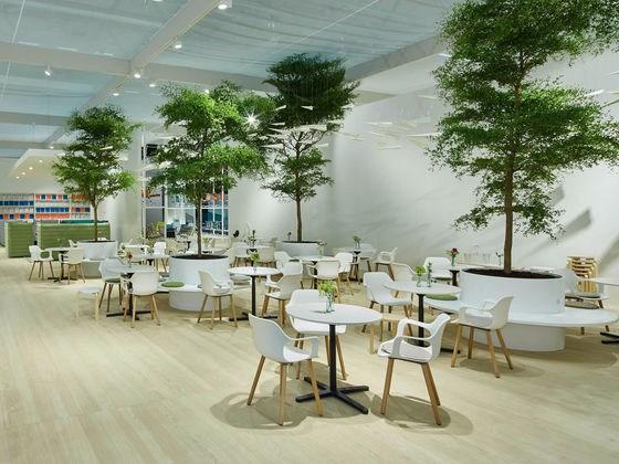 SUPER FOLD Square drop-leaf melamine high table
