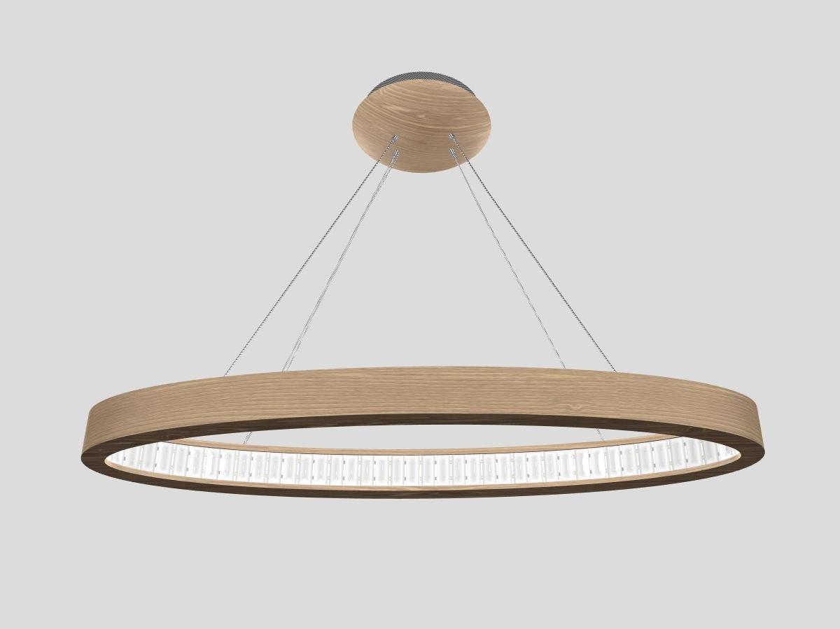 LIBE ELLIPSE S120 LED oak pendant lamp