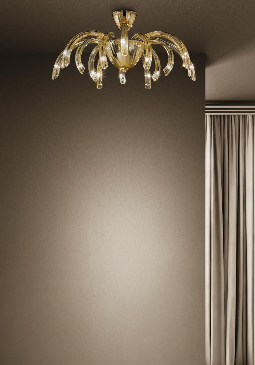 PHOENIX Glass ceiling lamp