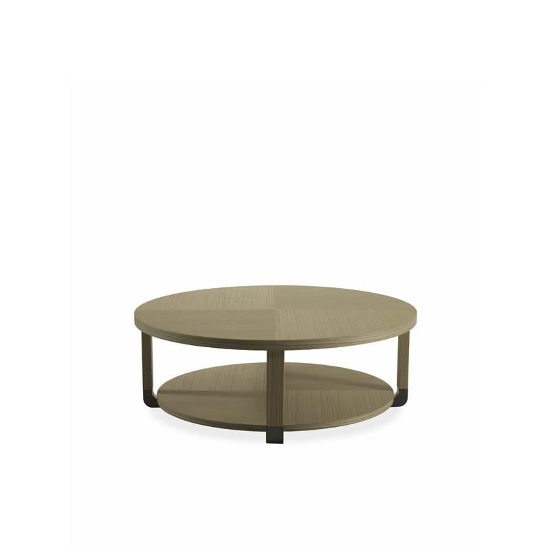 JACQUES Round solid wood coffee table