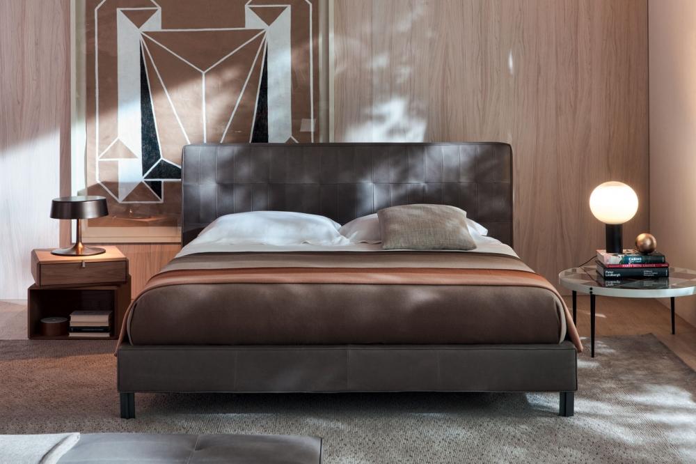 ANTON Leather double bed