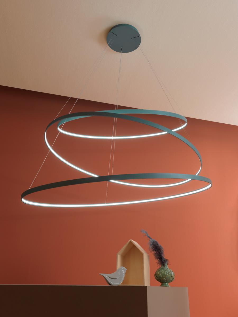 RINGS ORIZZONTALE LED aluminium pendant lamp RINGS ORIZZONTALE LED aluminium pendant lamp