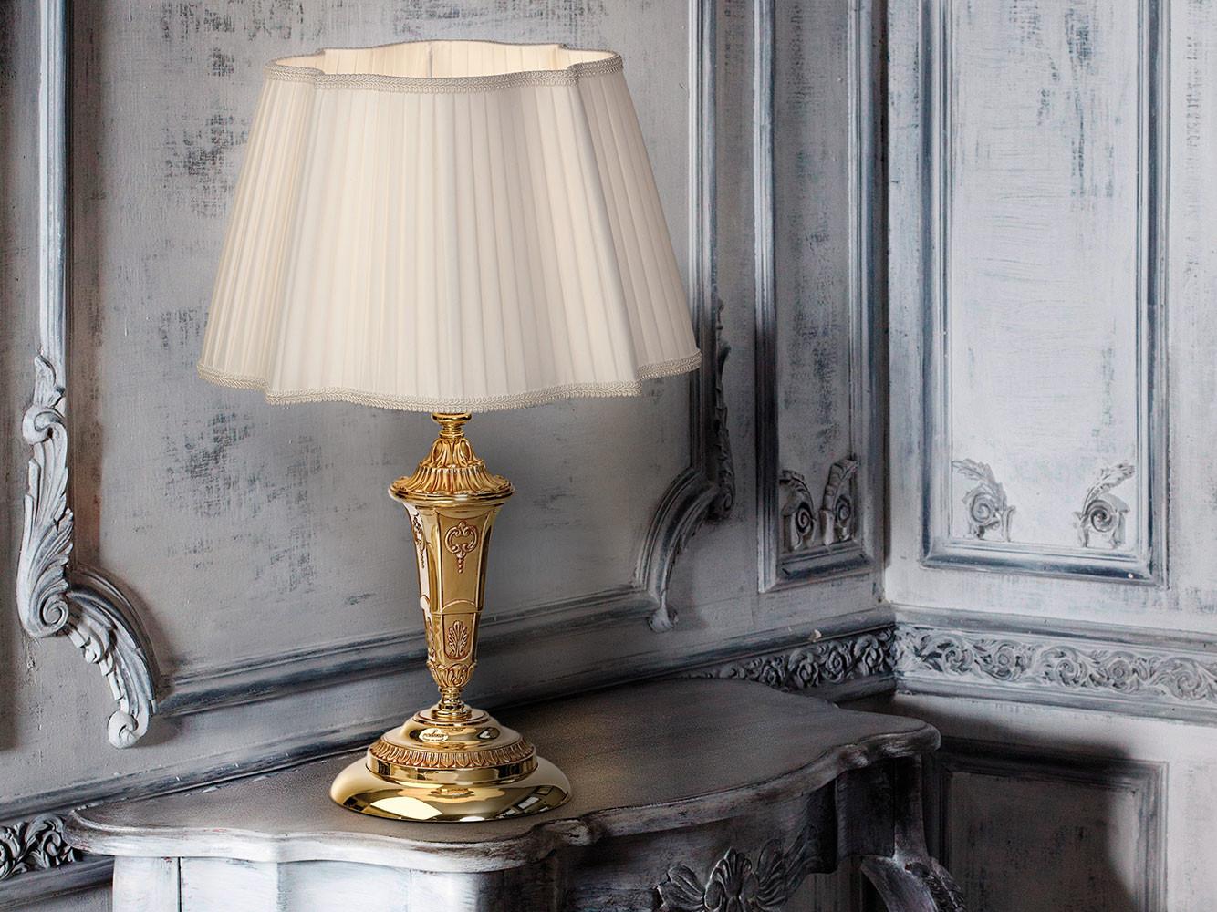 BORIS 098/LG French Gold table lamp with shade