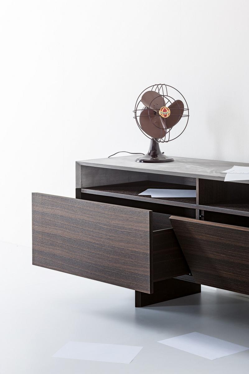 MARBLE ARCH Oak sideboard with doors with drawers