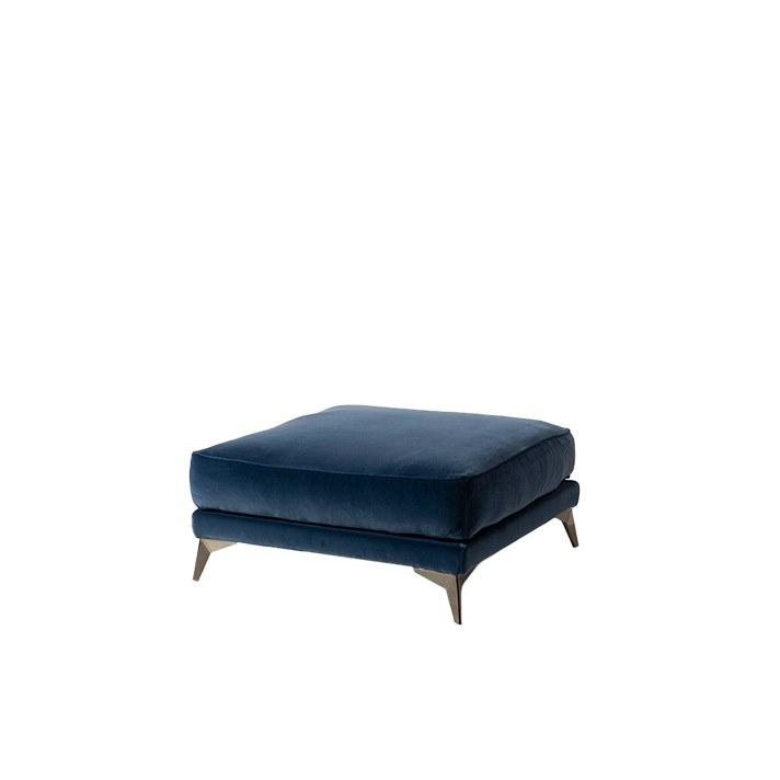 TESLA Square velvet pouf