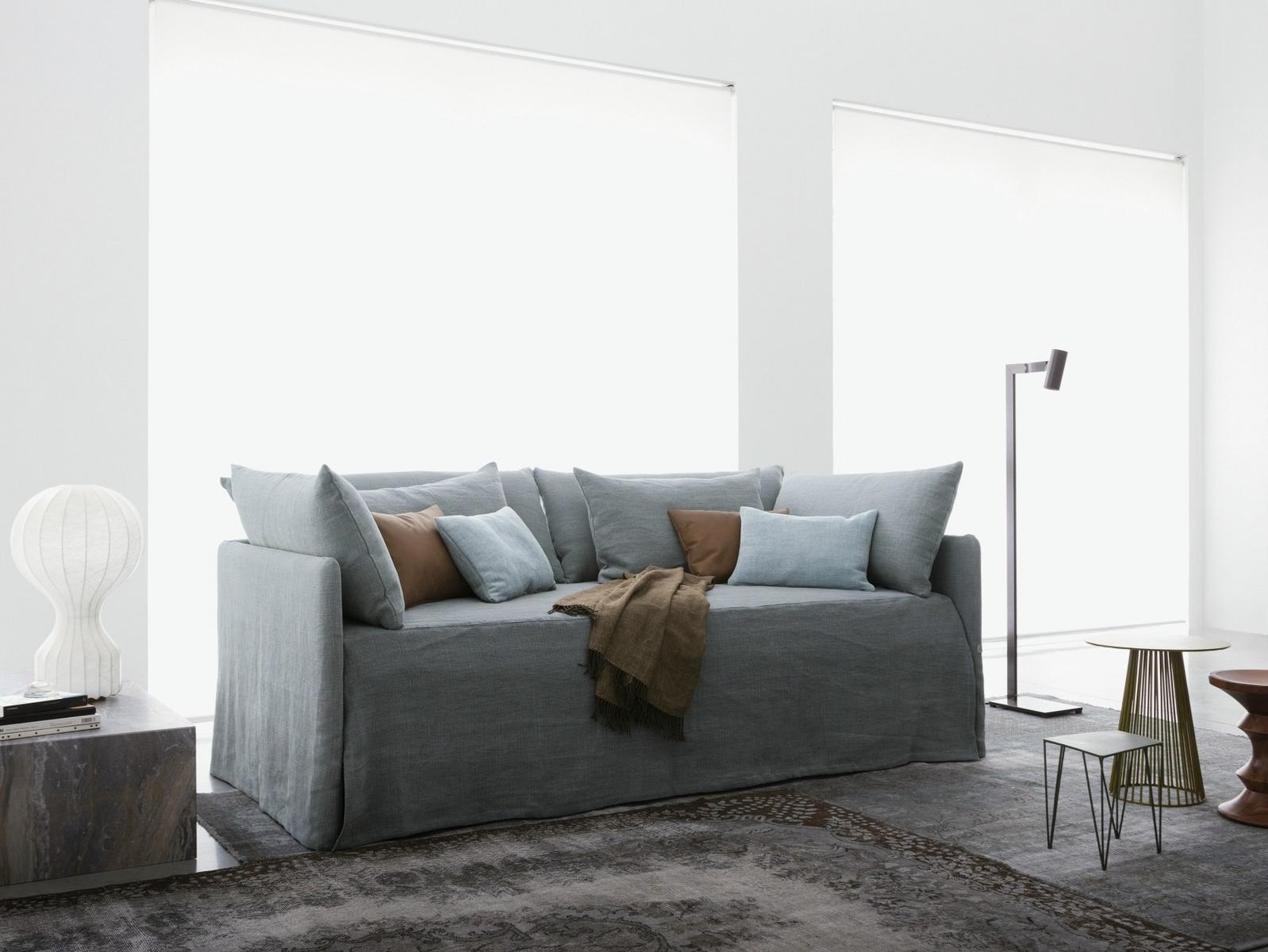 DUETTO Upholstered sofa bed with removable cover