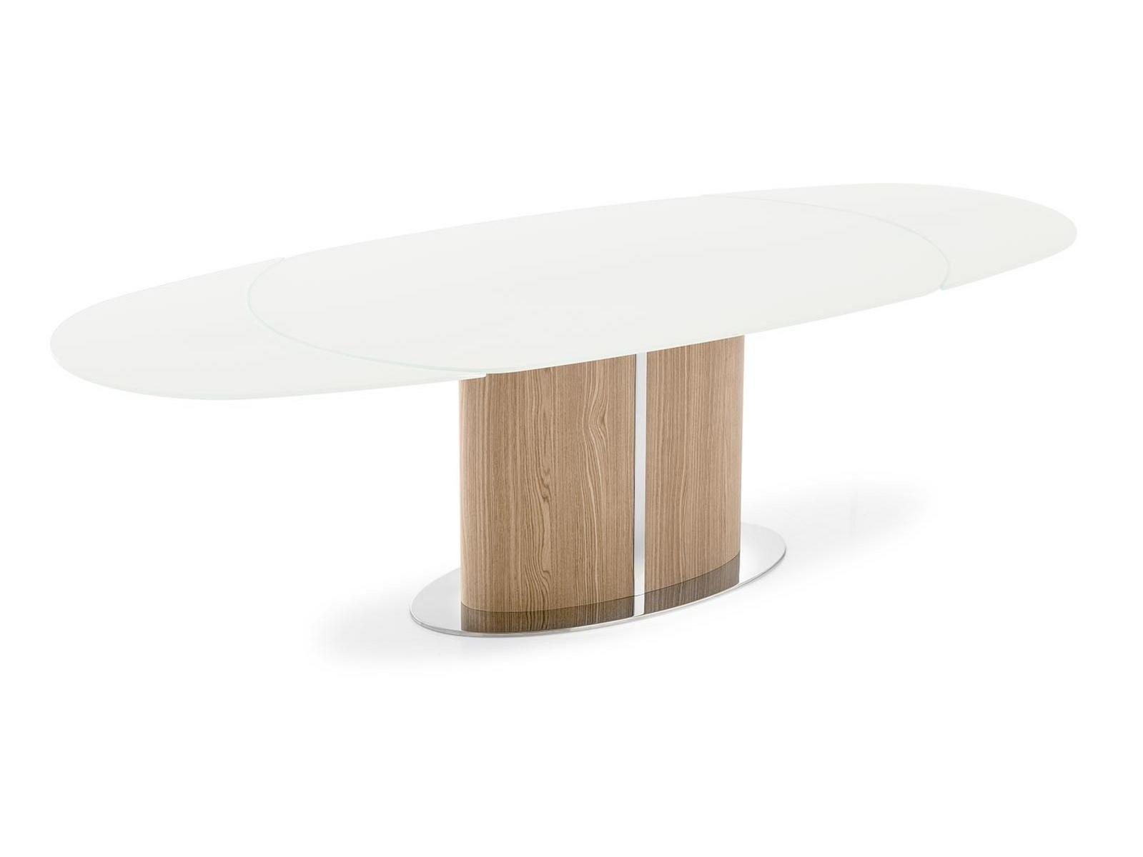 ODYSSEY Extending glass dining table