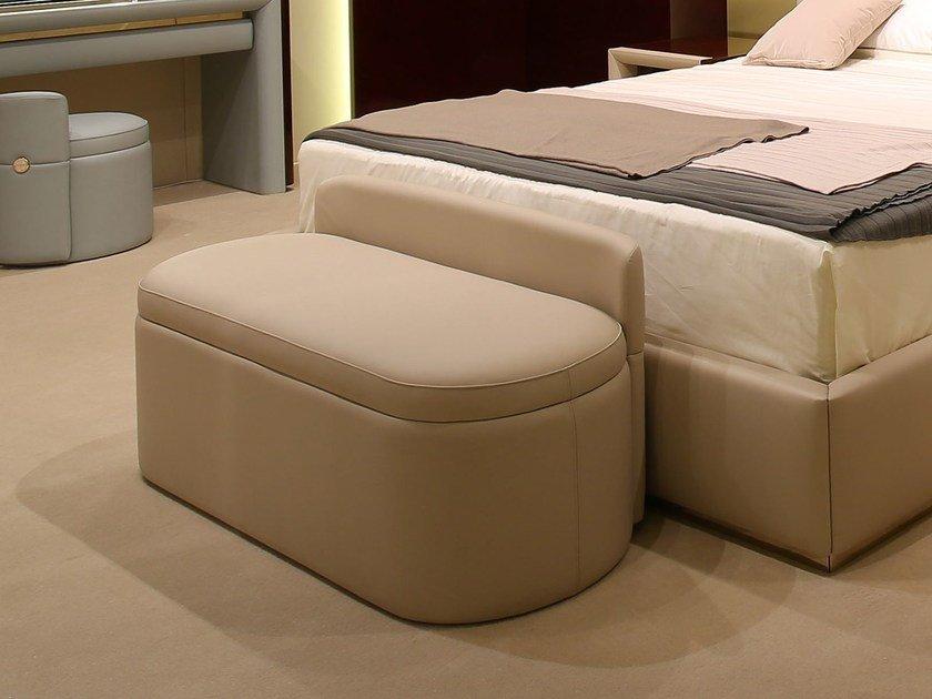 MADISON Upholstered leather bench