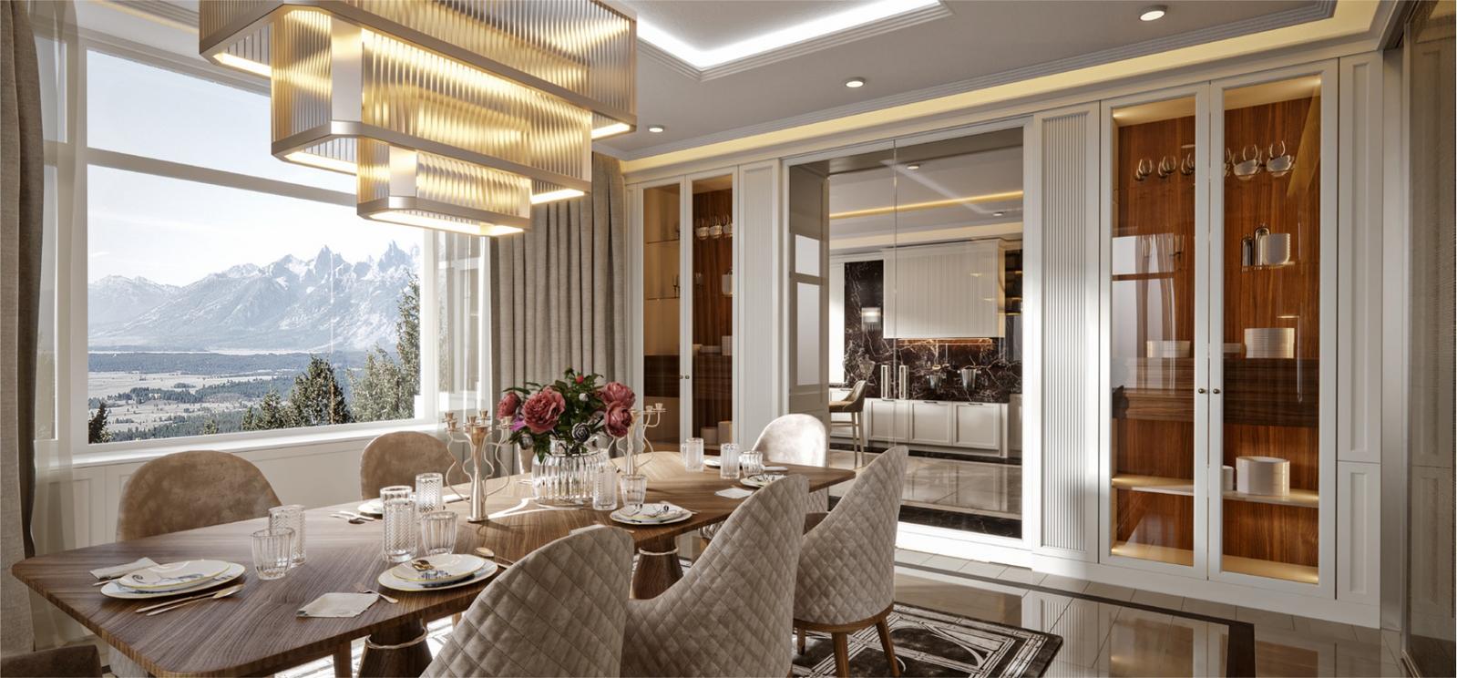 Wood kitchen with handles FM bottega d'Arte Richmond