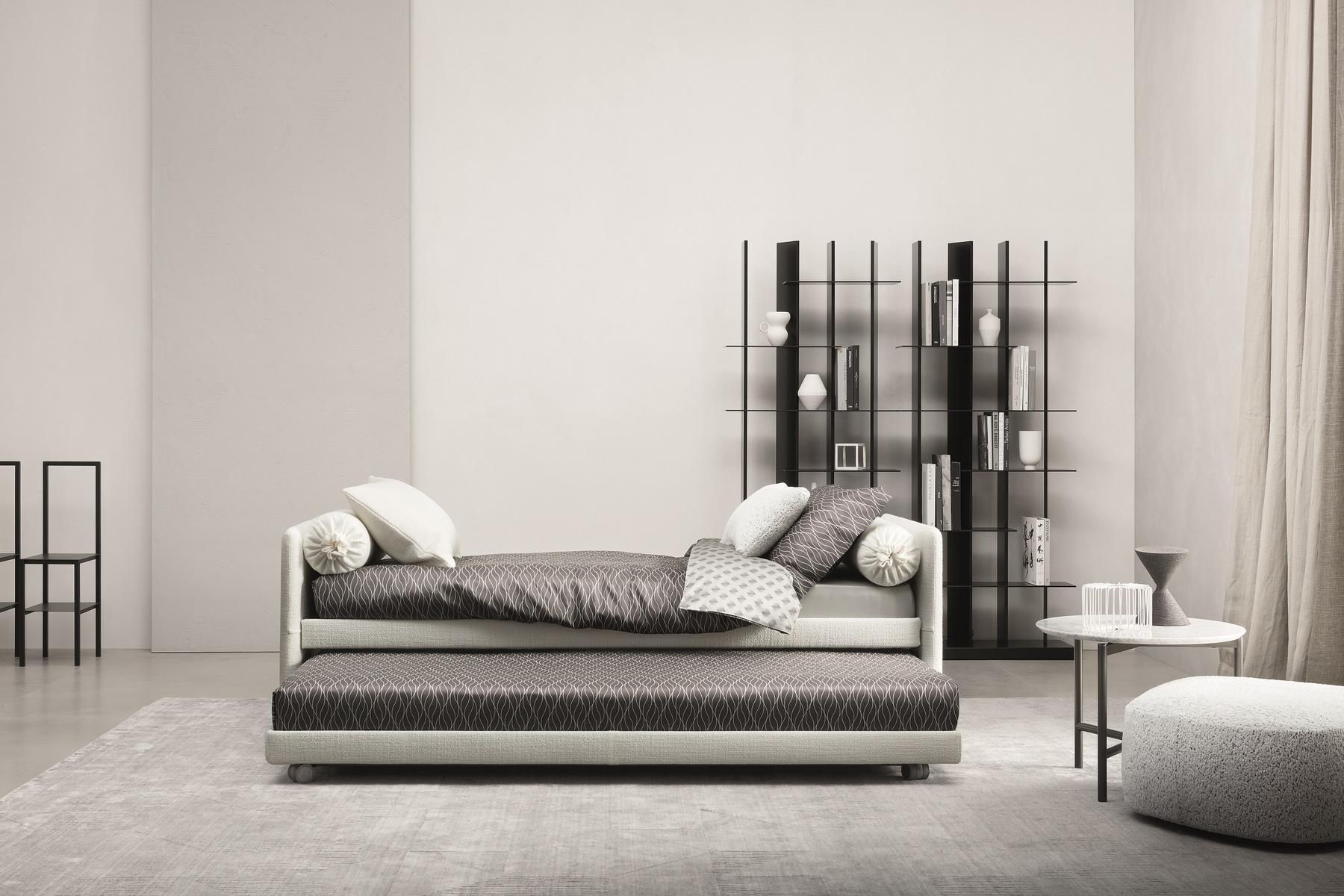 DUETTO Upholstered sofa bed with removable cover