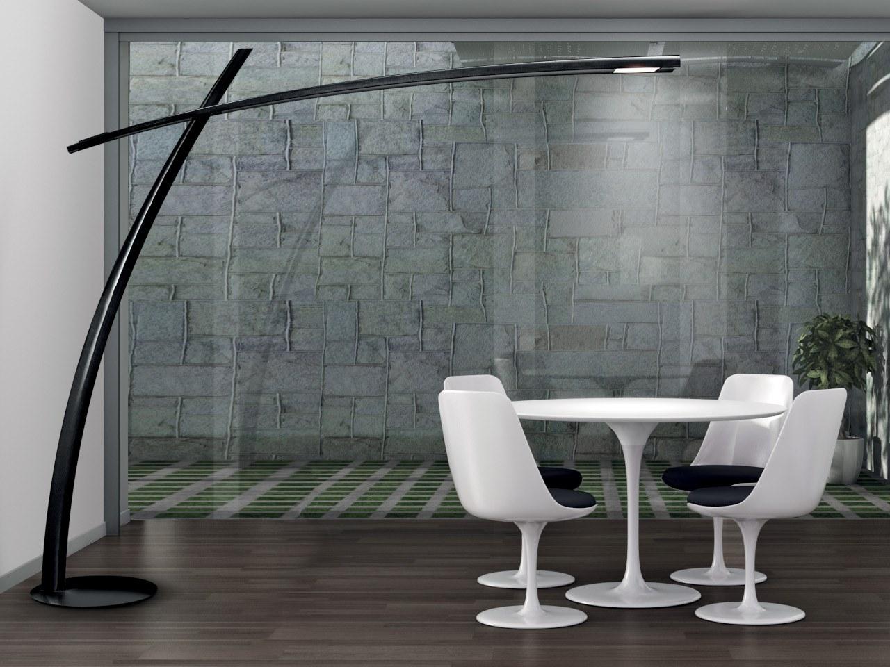 KATANA LED adjustable carbon fibre floor lamp
