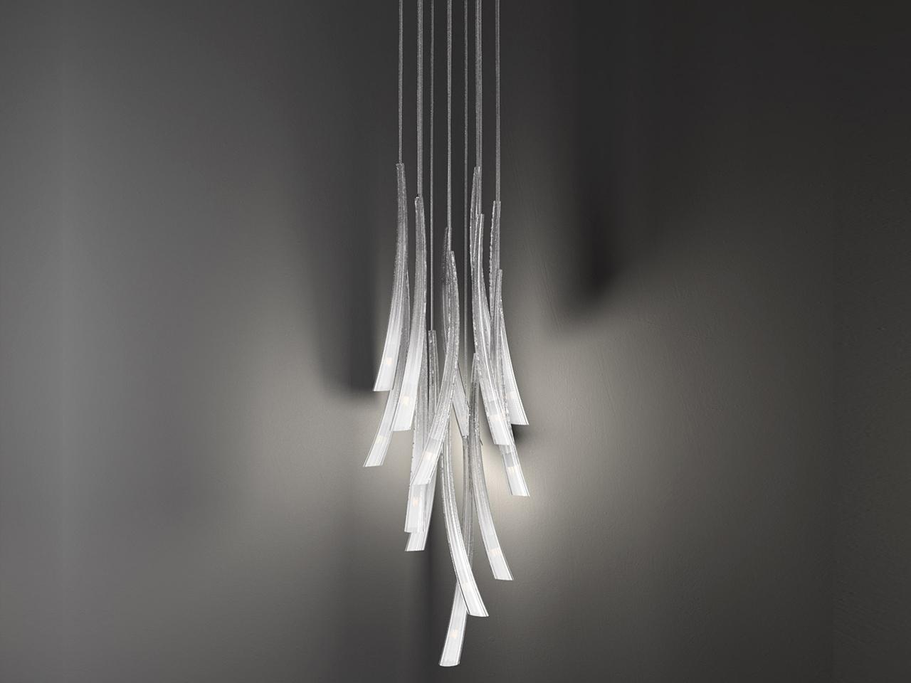 PULSA 439 Blown glass pendant lamp