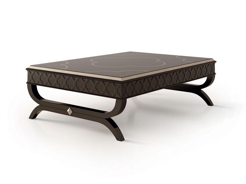 6330 Low wooden coffee table