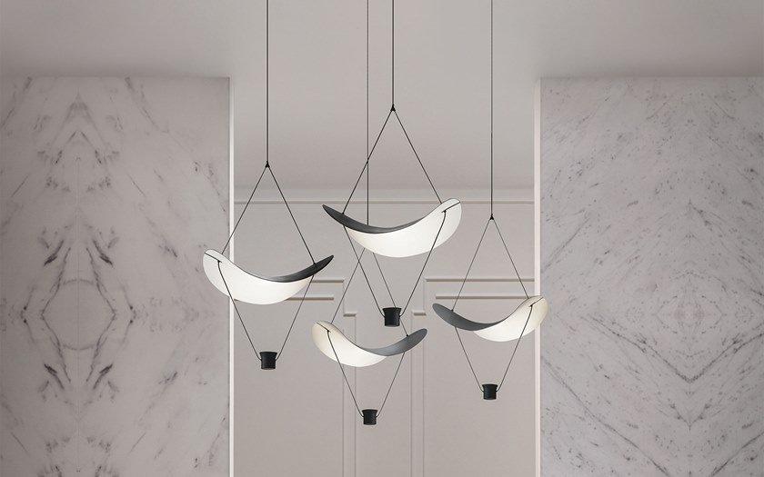 VOLLEE C4 G LED painted metal pendant lamp