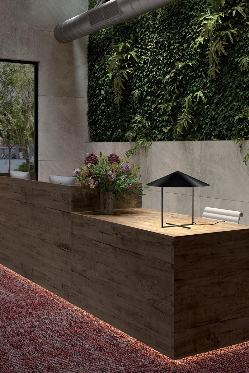 BIG LED steel table lamp